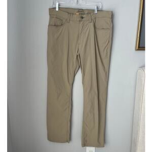 Eddie Bauer Travex Pant Nylon Hiking Outdoors Stretch Beige Gorpcore 38/32